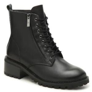 Halston heritage Lois black goth combat utility 90’s grunge boot size 8